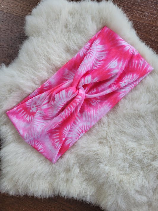 Pink swirl tie dye