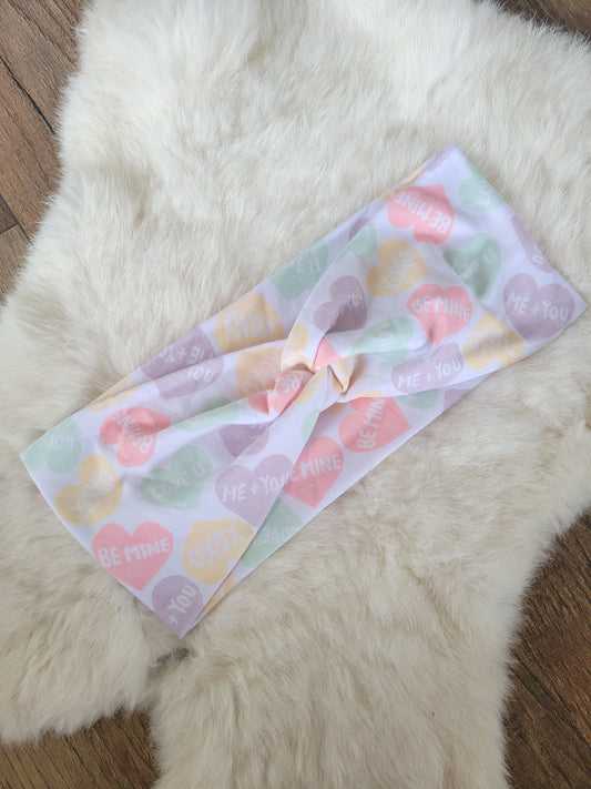 Pastel conversation hearts