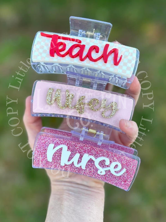 Custom Mama & Mini Claw Clips