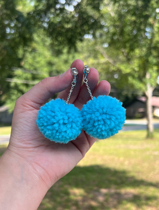 Pom Pom Earrings