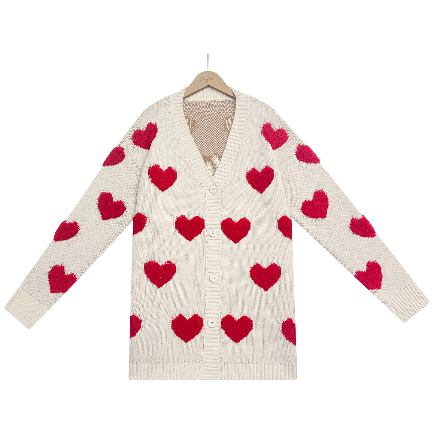 PREORDER: The Candi Button Heart Cardi 12.23.24