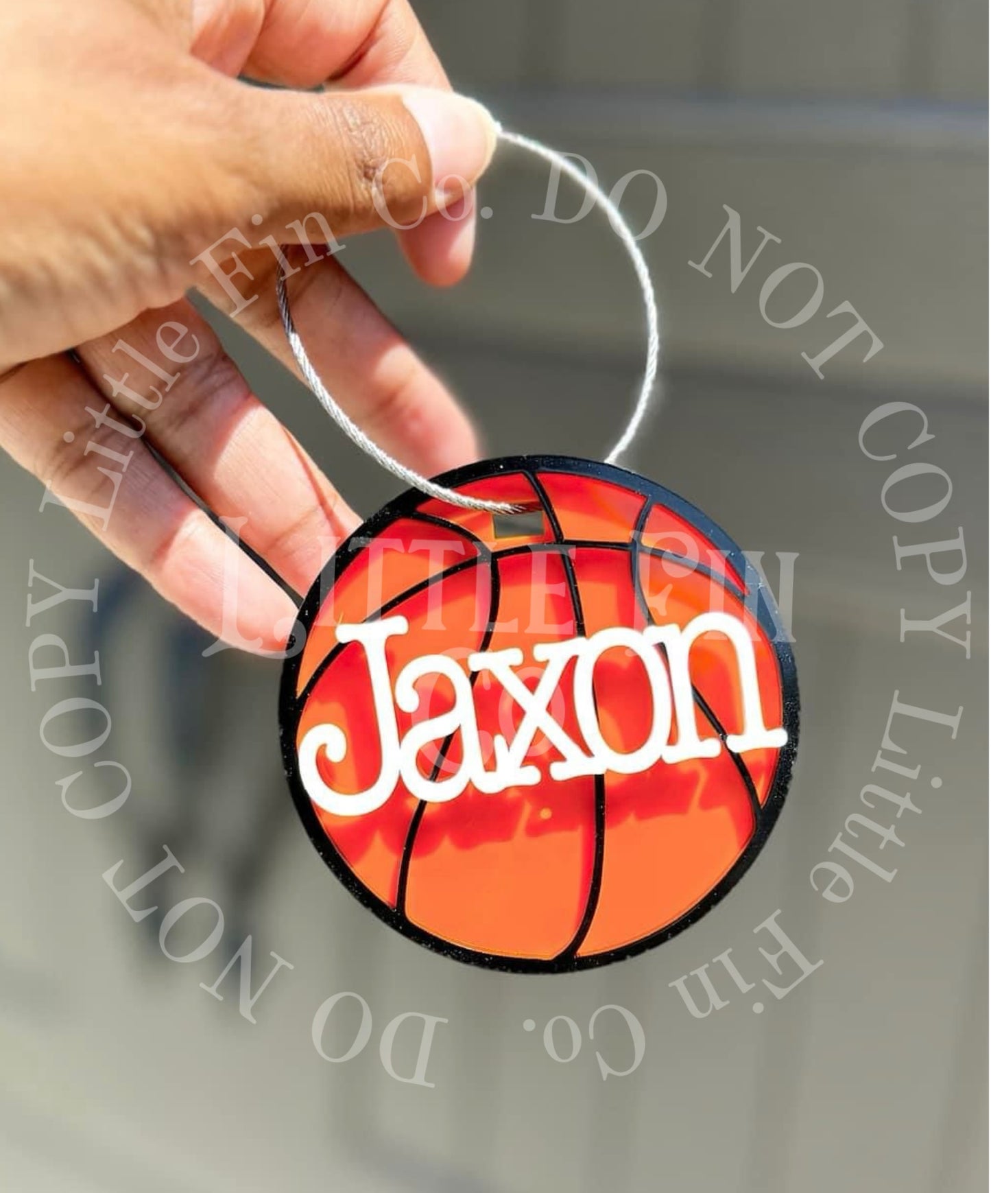 Sports Acrylic Bag Tag