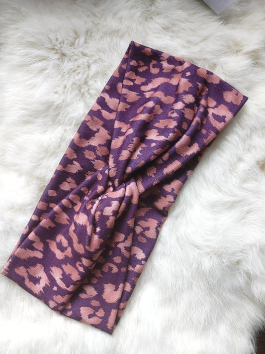 Purple and pink leopard