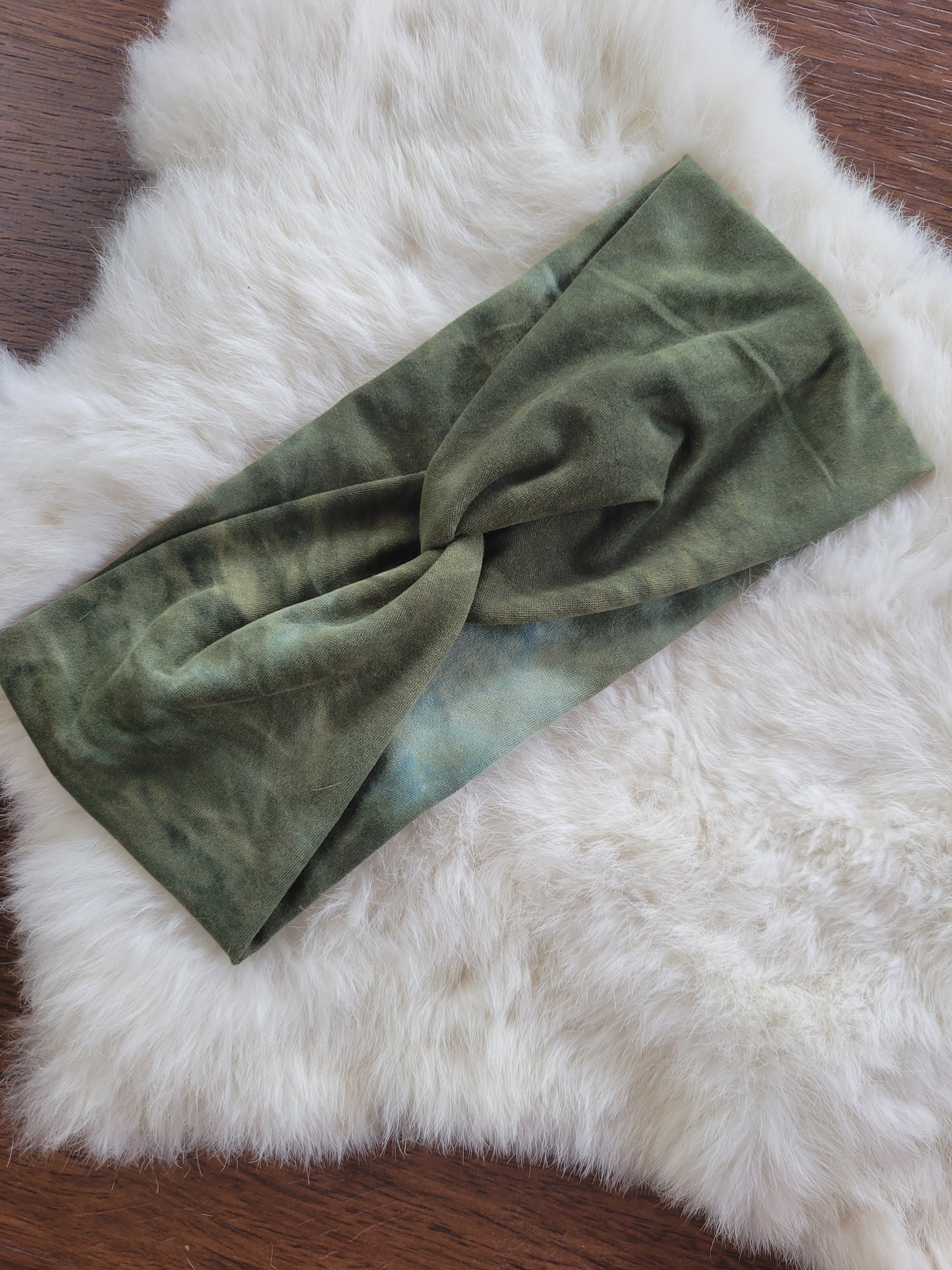 Olive green tie dye