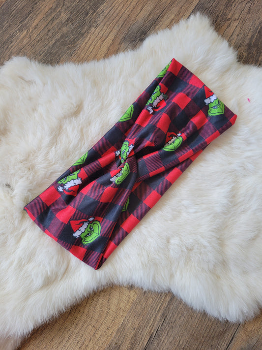 Buffalo plaid green guy