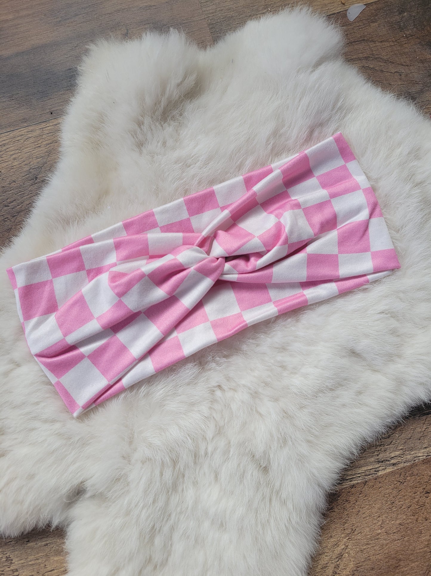 Pink checkered