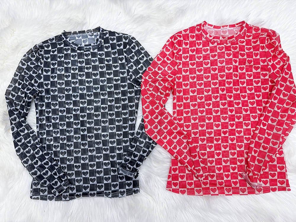 PREORDER: The Mommy and Me Mesh Checker and Heart Top 12.30.24