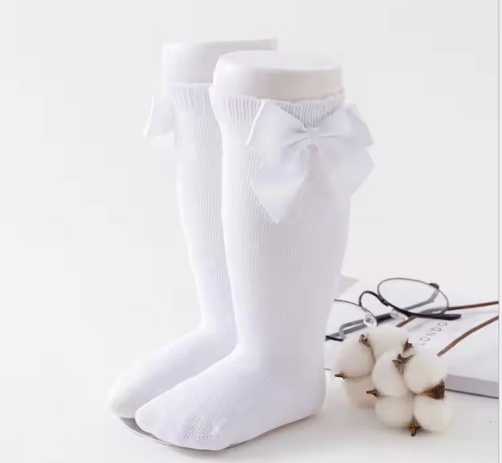 PREORDER: RERUN Cotton Knee High Bow Socks 11.18.24